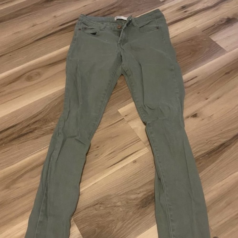 Green Skinny Jeans
